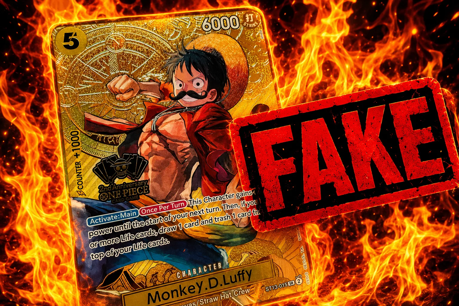 Bandai prohíbe las cartas falsas de One Piece TCG en torneos y eventos oficiales